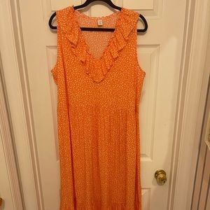 Old Navy Daisy Print Maxi Dress Sz XL
